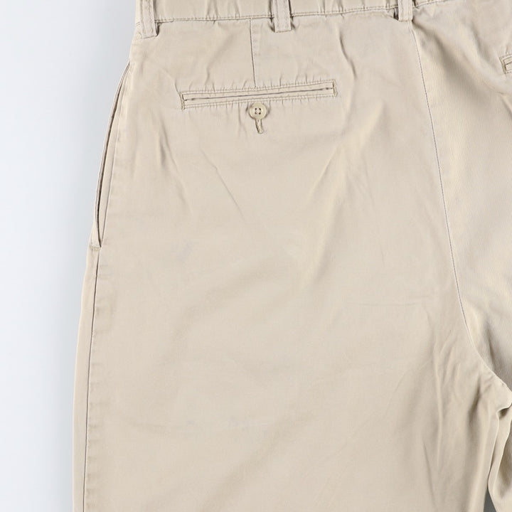 Ralph Lauren POLO by Ralph Lauren TYLER SHORT Two-pleat chino shorts, short pants, men's size W36 cotton Beige type Vintage Second Hand