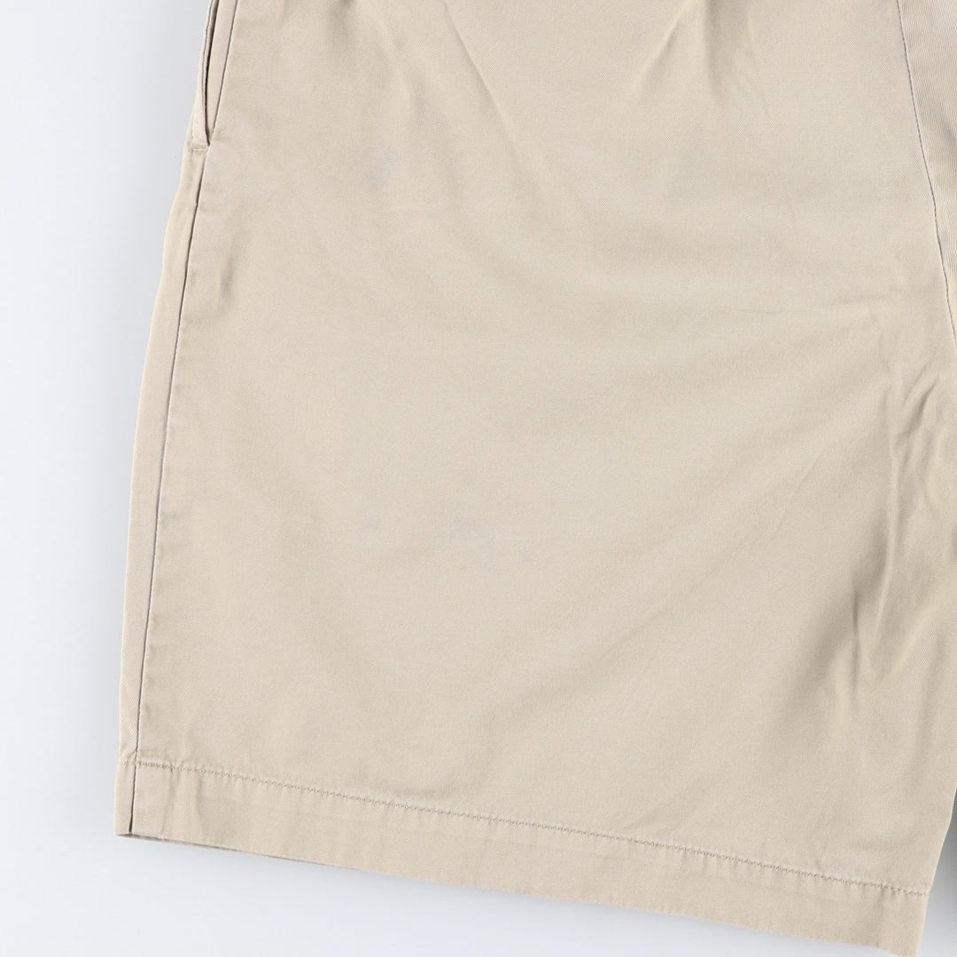 Ralph Lauren POLO by Ralph Lauren TYLER SHORT Two-pleat chino shorts, short pants, men's size W36 cotton Beige type Vintage Second Hand