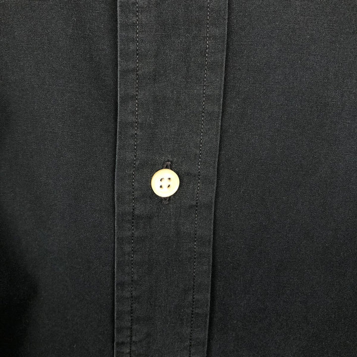 Ralph Lauren Classic Fit Short Sleeve Button Down Shirt Men's XL cotton black type Vintage Second Hand