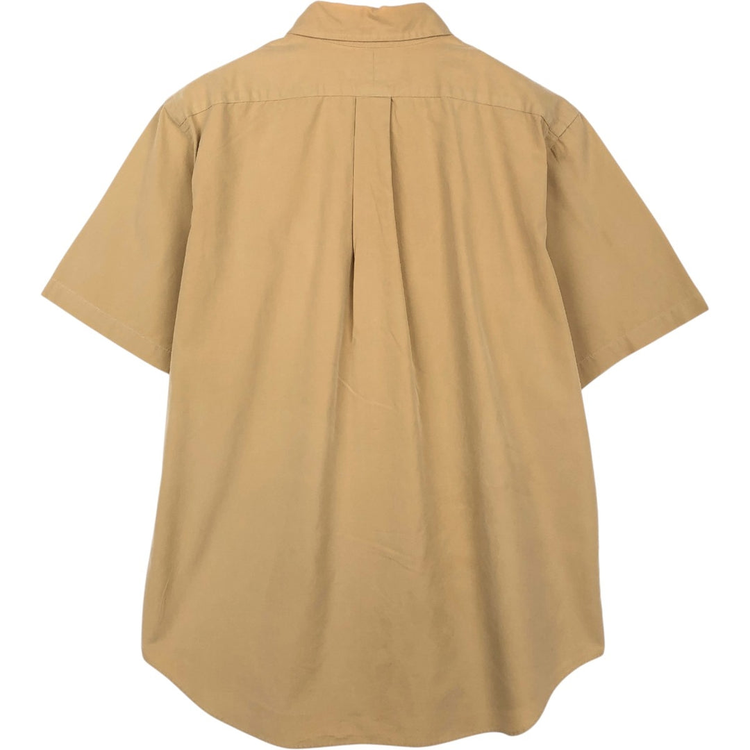 Ralph Lauren Classic Fit short sleeve button down shirt, men's size M cotton brown type Vintage Second Hand