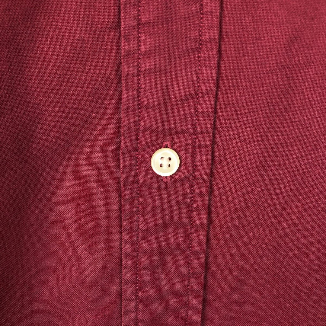 Ralph Lauren Classic Fit short sleeve button down shirt, men's size L cotton red type Vintage Second Hand