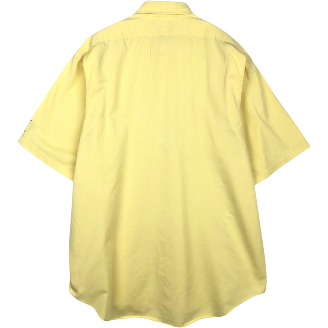 Ralph Lauren POLO by Ralph Lauren short sleeve cotton shirt, men's XL size cotton yellow type Vintage Second Hand