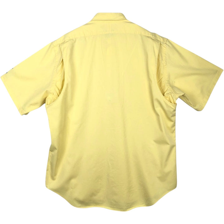 Ralph Lauren POLO by Ralph Lauren short sleeve cotton shirt, men's XL size cotton yellow type Vintage Second Hand