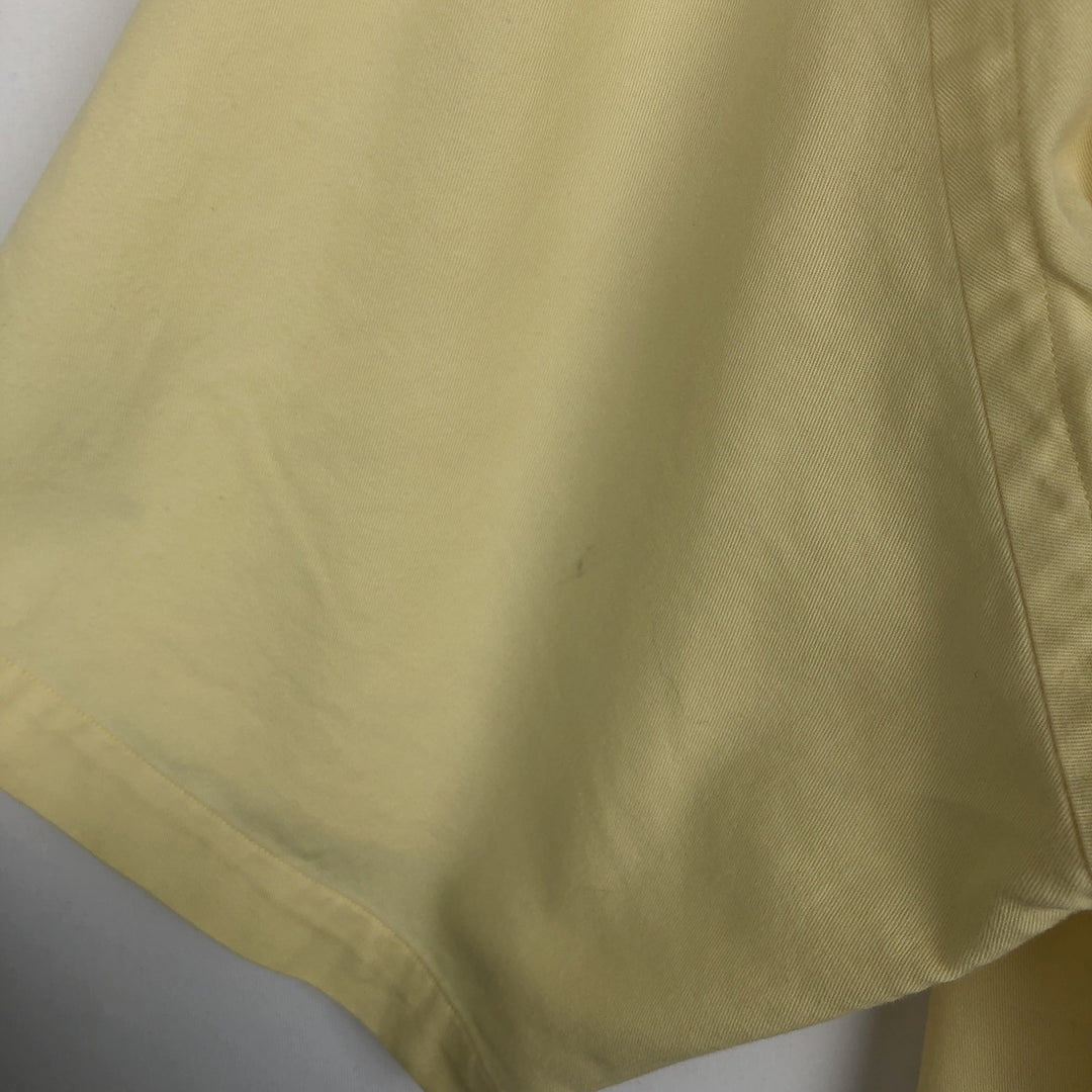 Ralph Lauren POLO by Ralph Lauren short sleeve cotton shirt, men's XL size cotton yellow type Vintage Second Hand
