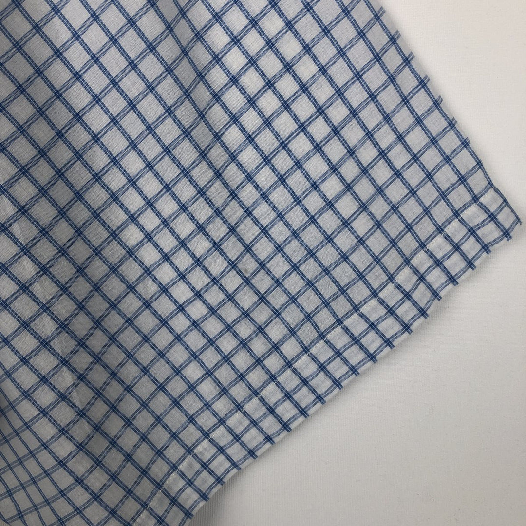 2000'S Ralph Lauren POLO JEANS COMPANY Short-Sleeve Cotton Check Shirt, Men's Size XL (approx.) cotton blue type Vintage Second Hand
