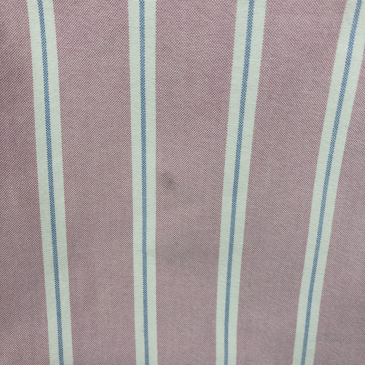 Ralph Lauren Classic Fit Short Sleeve Button Down Striped Shirt Men's XL cotton pink type Vintage Second Hand