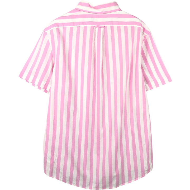 Ralph Lauren RALPH LAUREN CUSTOM FIT Long-Sleeve Button-Down Striped Shirt, Men's Size L (approx.) cotton pink type Vintage Second Hand