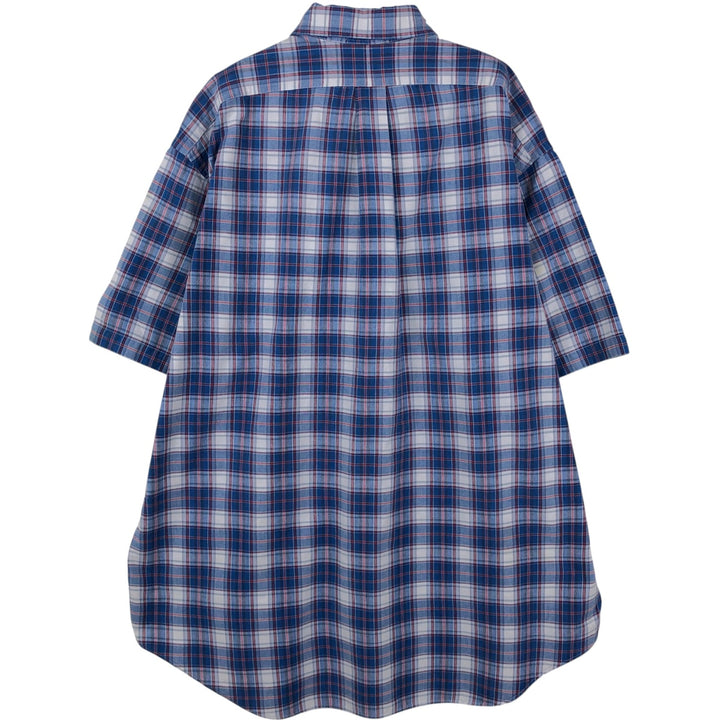 Ralph Lauren POLO by Ralph Lauren BLAKE Short-Sleeve Button-Down Check Shirt, Men's Size XL (approx.) cotton blue type Vintage Second Hand
