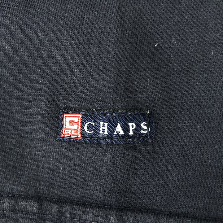 Ralph Lauren CHAPS Short-Sleeve Cotton Box Shirt, Men's Size L (approx.) cotton navy blue type Vintage Second Hand
