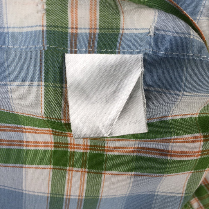Lacoste LACOSTE short sleeve button down check shirt men's XL size unclear multicolor Vintage Second Hand