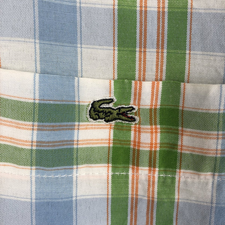 Lacoste LACOSTE short sleeve button down check shirt men's XL size unclear multicolor Vintage Second Hand