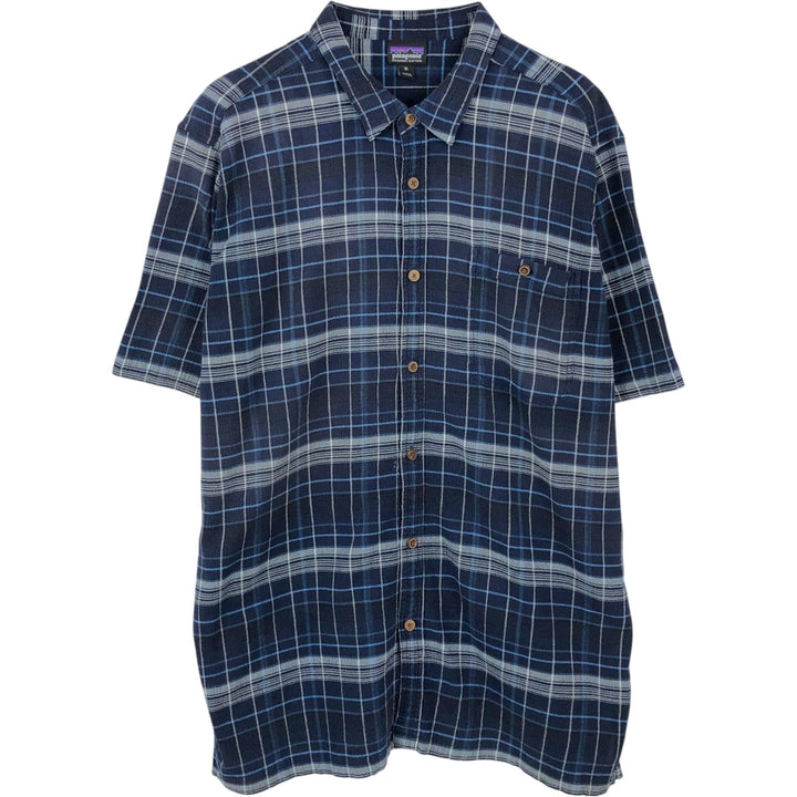 Patagonia Organic Cotton A Organic cotton blue type Vintage Second Hand