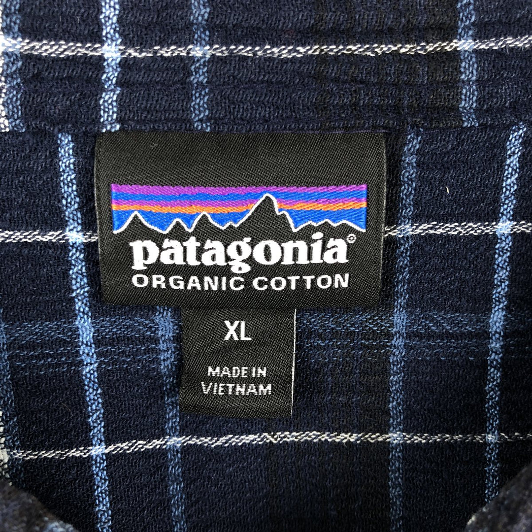 Patagonia Organic Cotton A Organic cotton blue type Vintage Second Hand