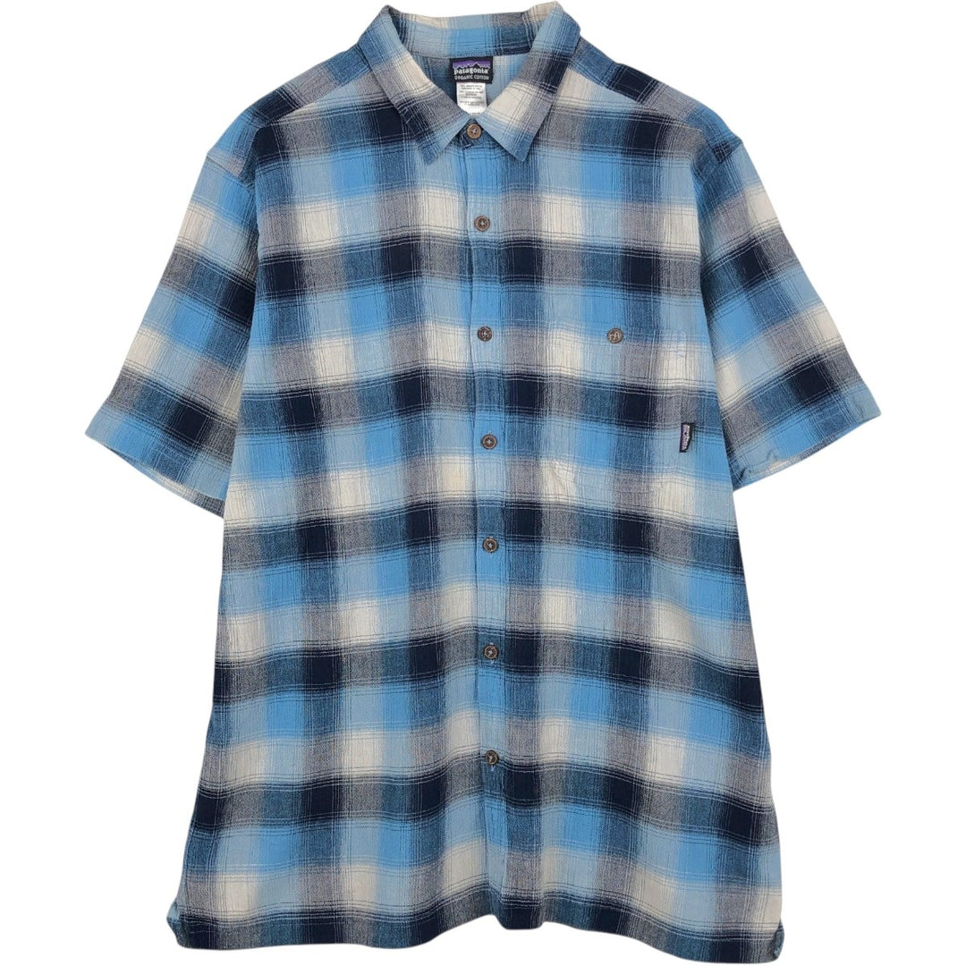 Patagonia Organic Cotton A Organic cotton blue type Vintage Second Hand