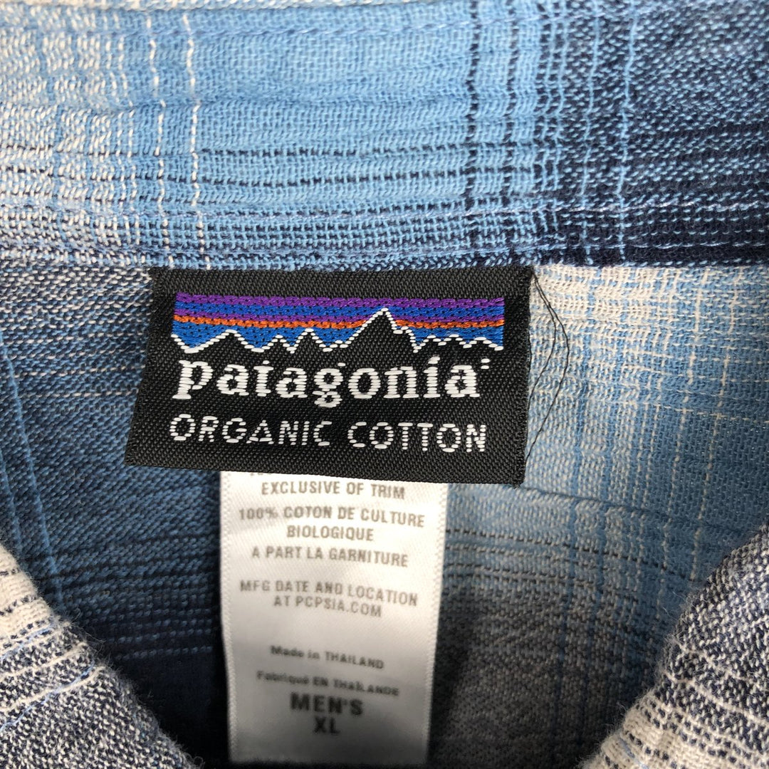 Patagonia Organic Cotton A Organic cotton blue type Vintage Second Hand