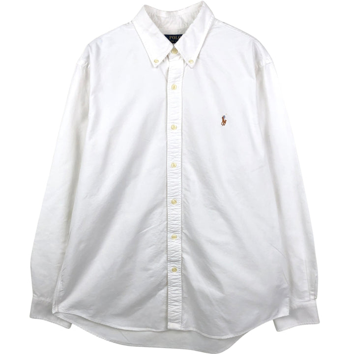 Ralph Lauren POLO RALPH LAUREN CUSTOM FIT long sleeve button down shirt men's XL equivalent cotton white type Vintage Second Hand