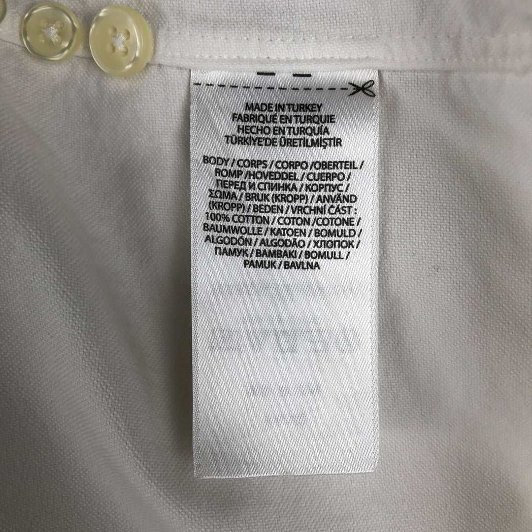 Ralph Lauren POLO RALPH LAUREN CUSTOM FIT long sleeve button down shirt men's XL equivalent cotton white type Vintage Second Hand