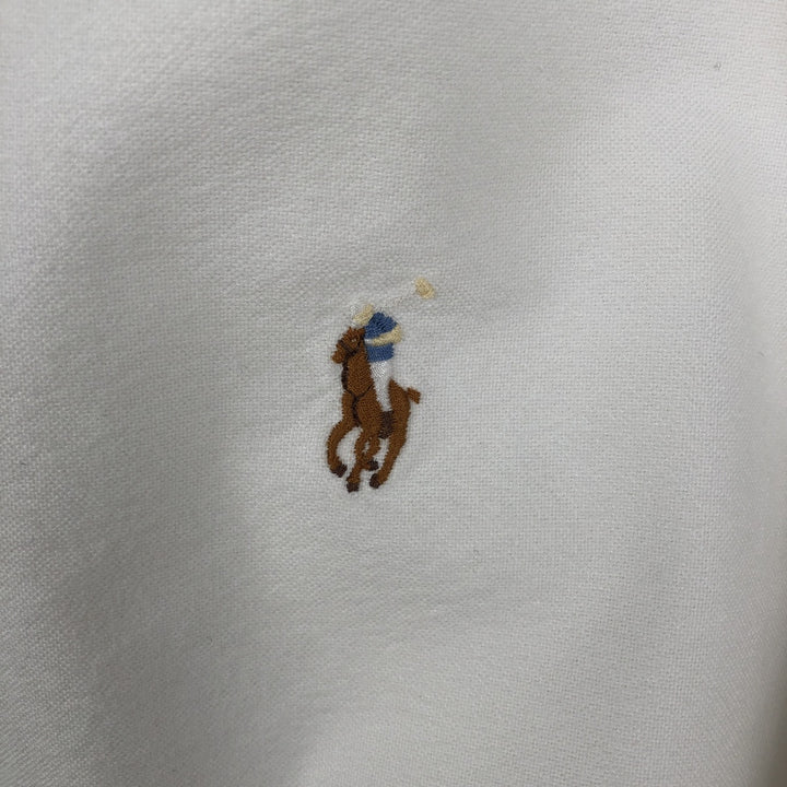 Ralph Lauren POLO RALPH LAUREN CUSTOM FIT long sleeve button down shirt men's XL equivalent cotton white type Vintage Second Hand