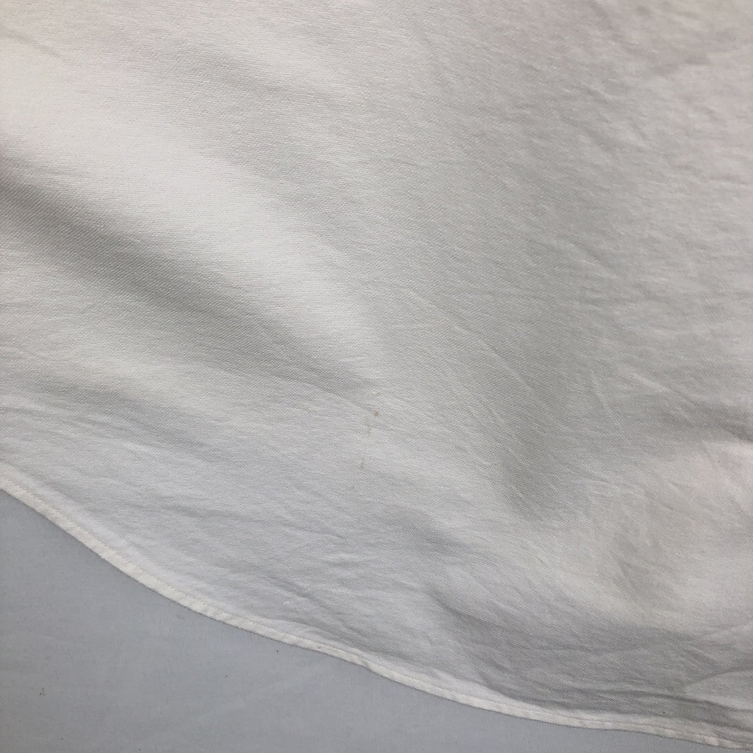 Ralph Lauren YARMOUTH long sleeve button down shirt, men's size L cotton pale white type Vintage Second Hand