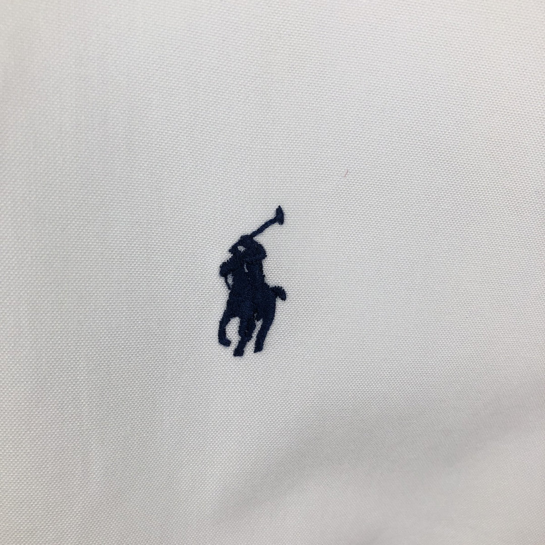 Ralph Lauren YARMOUTH long sleeve button down shirt, men's size L cotton white type Vintage Second Hand