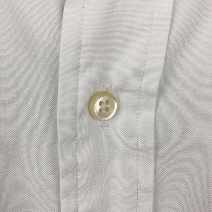 Ralph Lauren YARMOUTH long sleeve button down shirt, men's size L cotton white type Vintage Second Hand