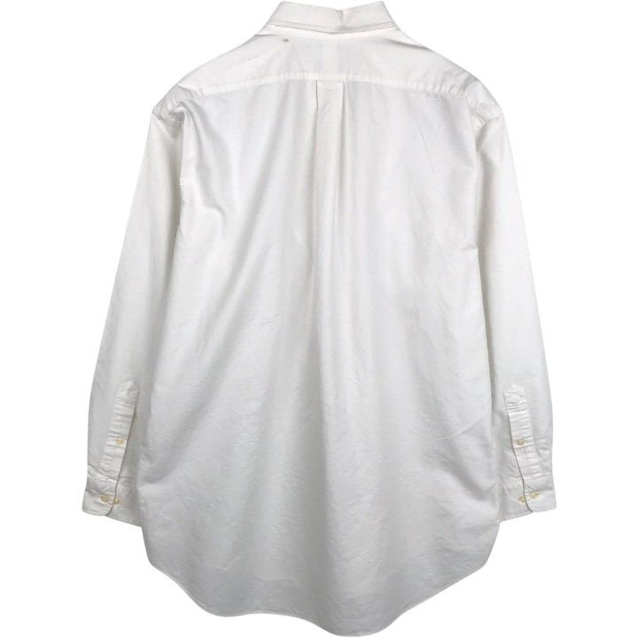 Ralph Lauren YARMOUTH long sleeve button down shirt, men's XL size cotton white type Vintage Second Hand
