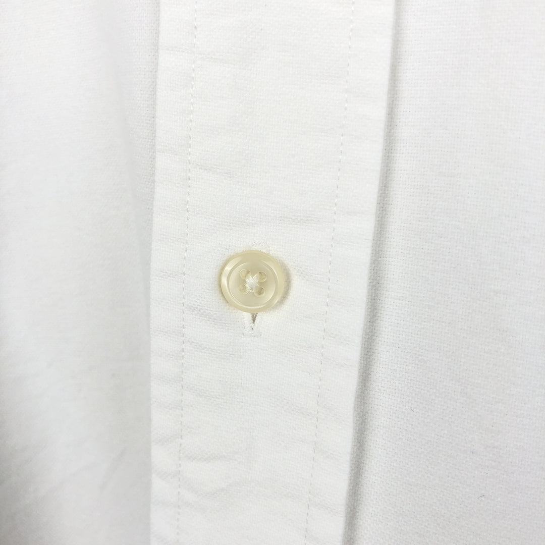 Ralph Lauren YARMOUTH long sleeve button down shirt, men's XL size cotton white type Vintage Second Hand