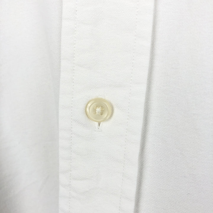 Ralph Lauren YARMOUTH long sleeve button down shirt, men's XL size cotton white type Vintage Second Hand