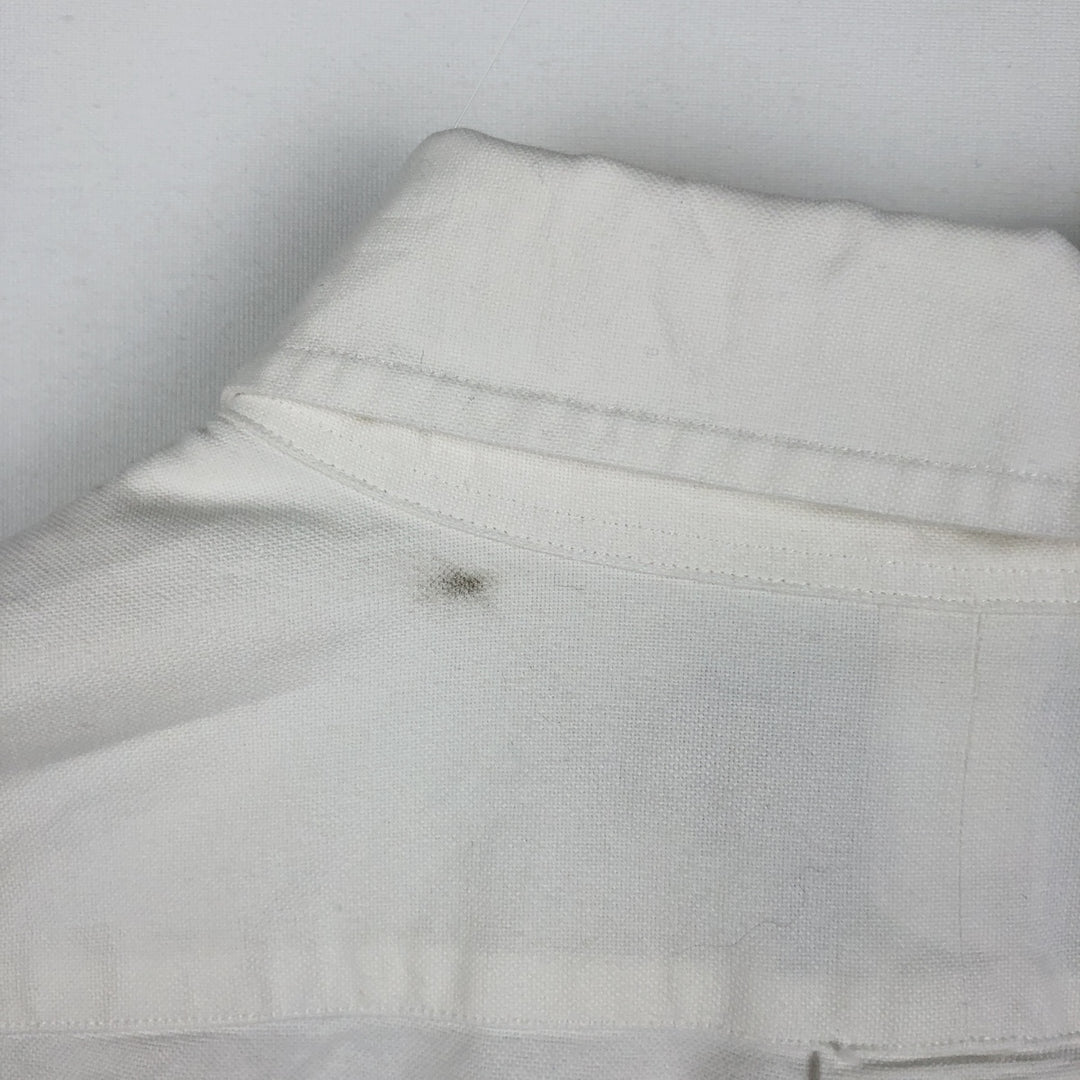 Ralph Lauren YARMOUTH long sleeve button down shirt, men's XL size cotton white type Vintage Second Hand