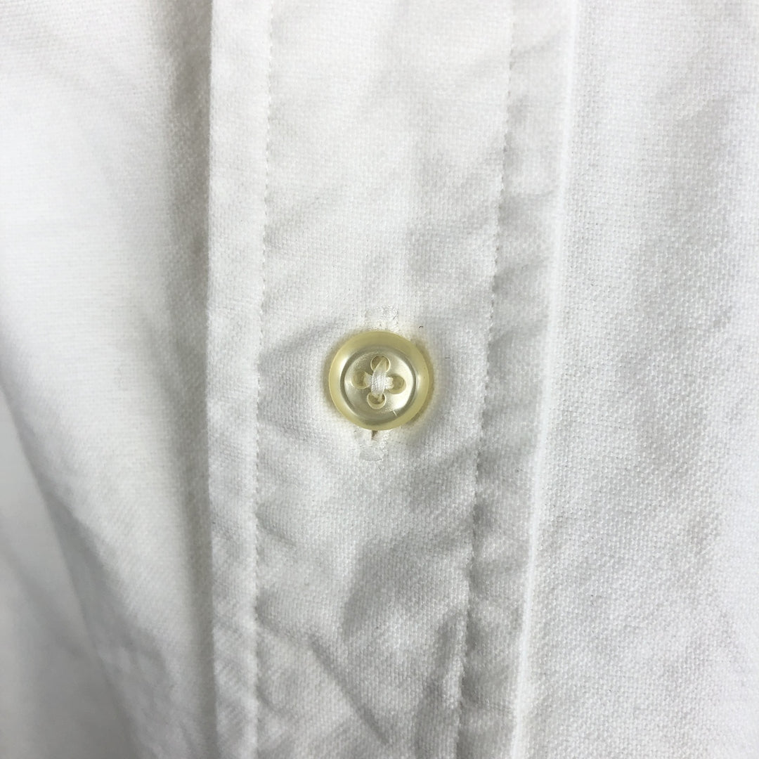 Ralph Lauren YARMOUTH long sleeve button down shirt, men's XL size cotton white type Vintage Second Hand