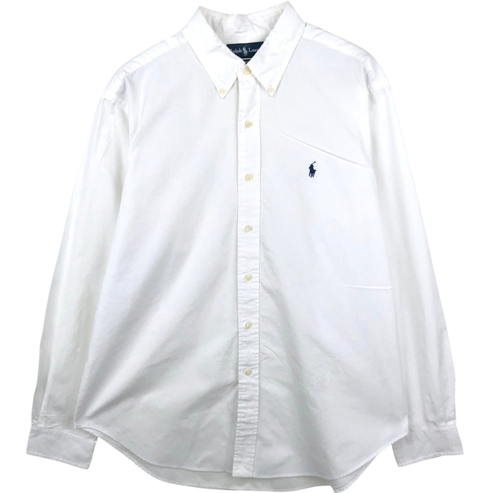 Ralph Lauren Classic Fit Long Sleeve Button Down Shirt Men's XL cotton white type Vintage Second Hand