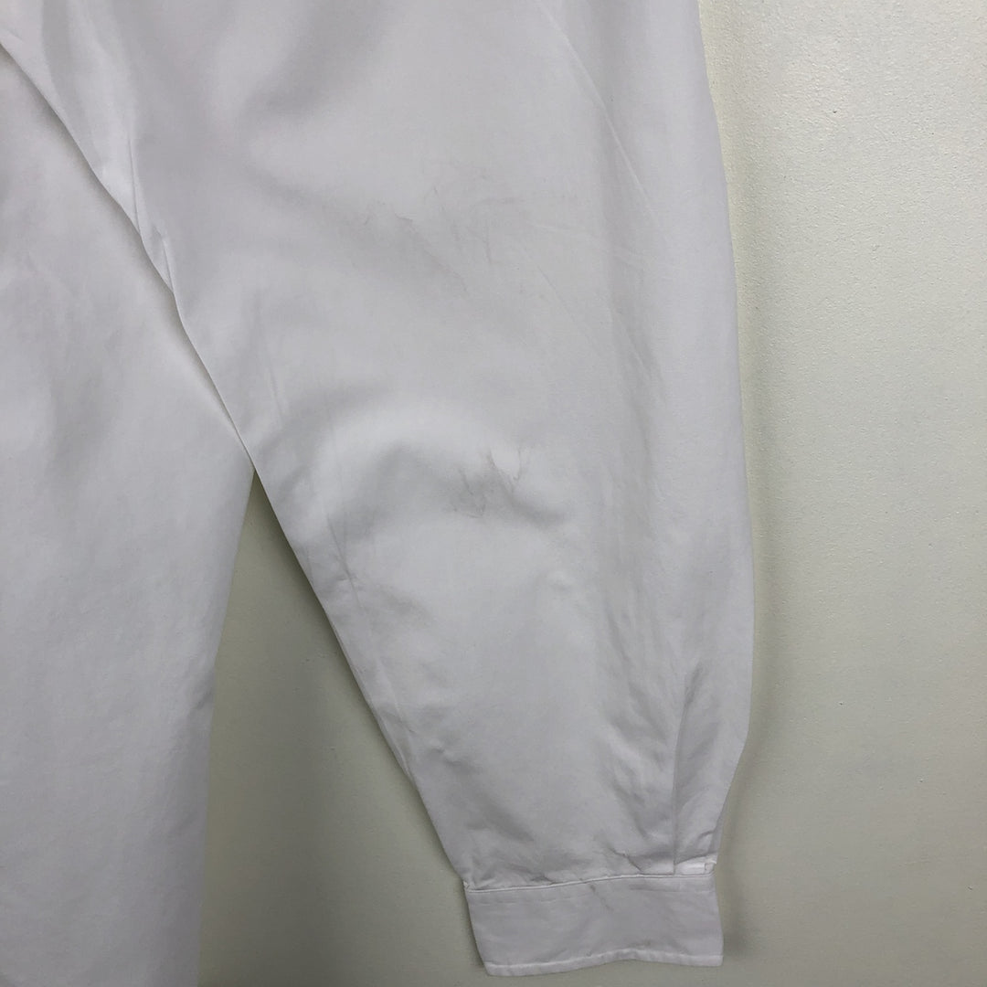 Ralph Lauren Classic Fit Long Sleeve Button Down Shirt Men's XL cotton white type Vintage Second Hand