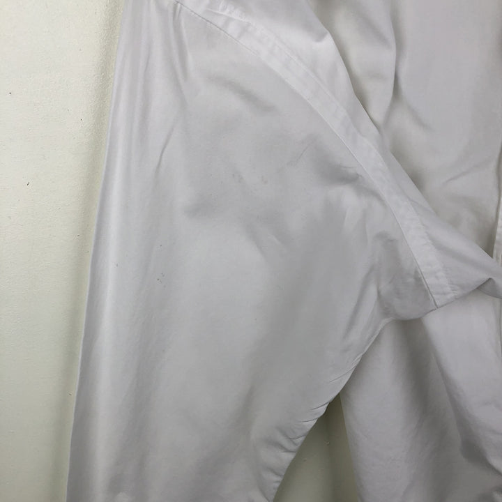 Ralph Lauren Classic Fit Long Sleeve Button Down Shirt Men's XL cotton white type Vintage Second Hand