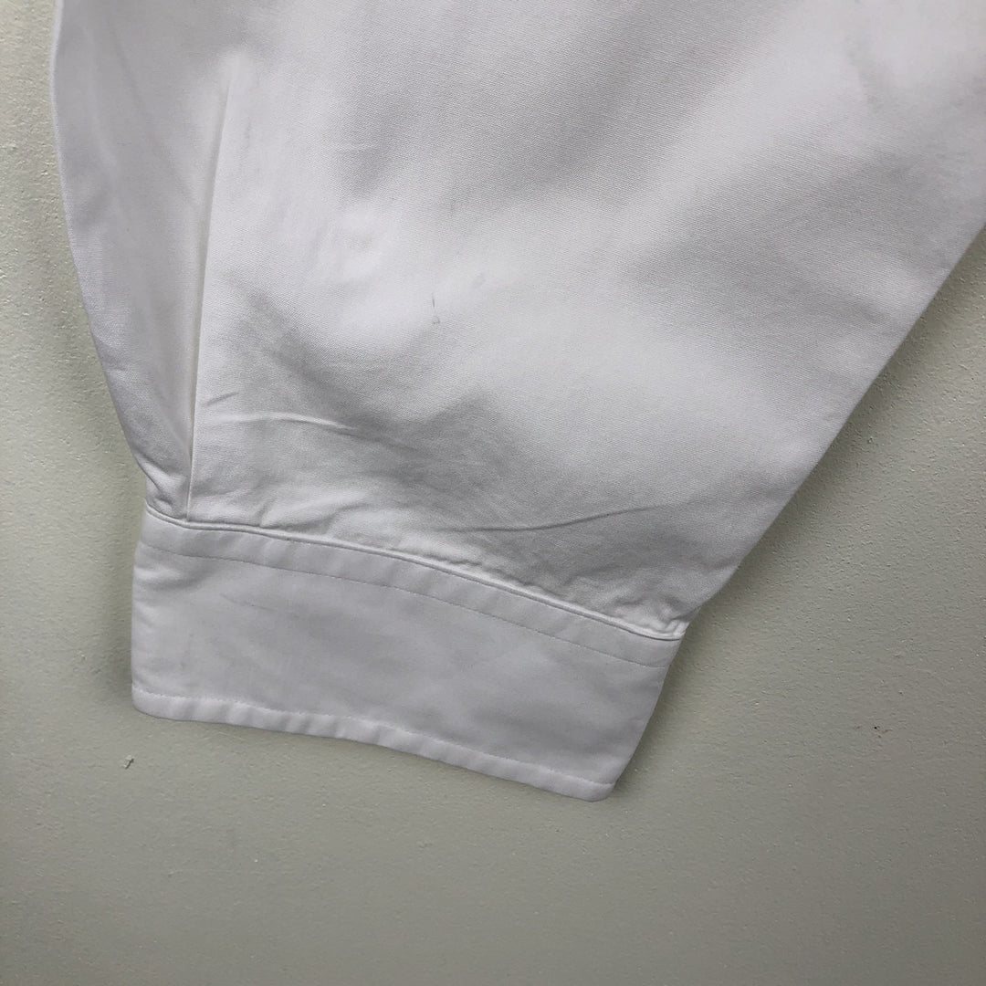 Ralph Lauren Classic Fit Long Sleeve Button Down Shirt Men's XL cotton white type Vintage Second Hand