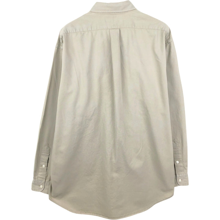 Ralph Lauren BLAKE long sleeve button down shirt, men's size L cotton Beige type Vintage Second Hand