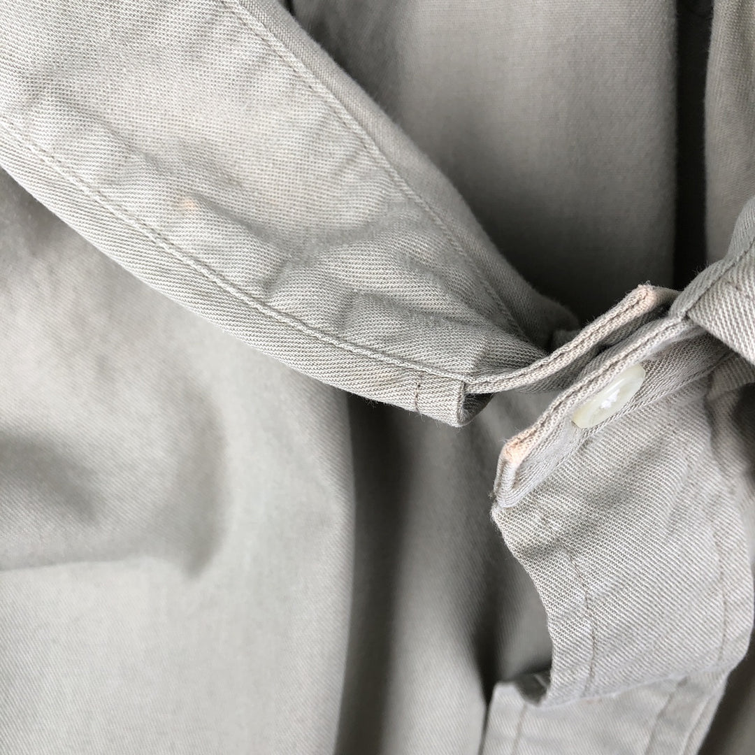 Ralph Lauren BLAKE long sleeve button down shirt, men's size L cotton Beige type Vintage Second Hand