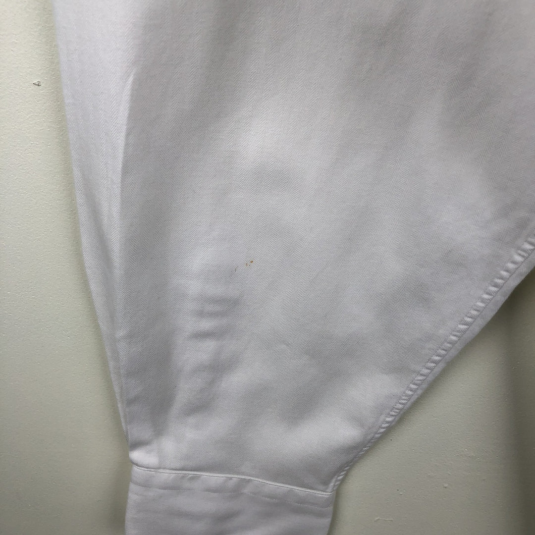 Ralph Lauren POLO by Ralph Lauren ANDREW long sleeve cotton shirt, men's size L cotton white type Vintage Second Hand