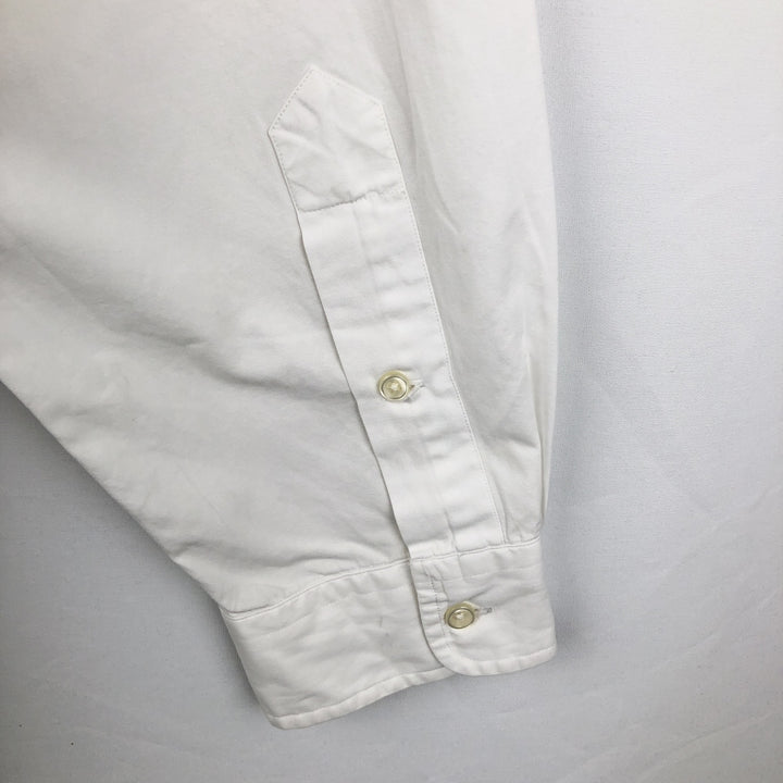 Ralph Lauren BLAKE long sleeve button down shirt, men's XL size cotton white type Vintage Second Hand