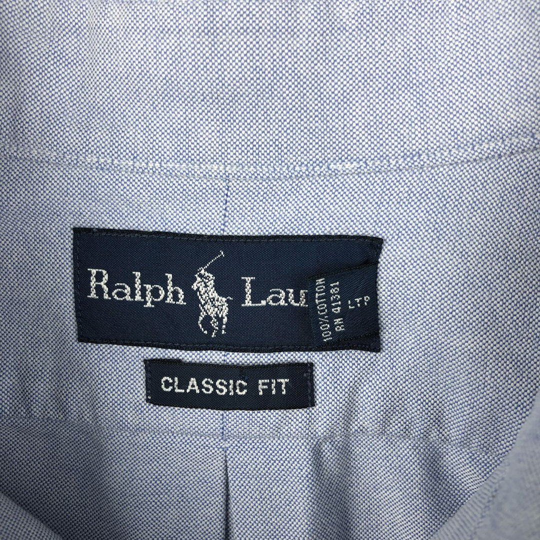Ralph Lauren Classic Fit Long Sleeve Button Down Shirt Men's XL cotton blue type Vintage Second Hand