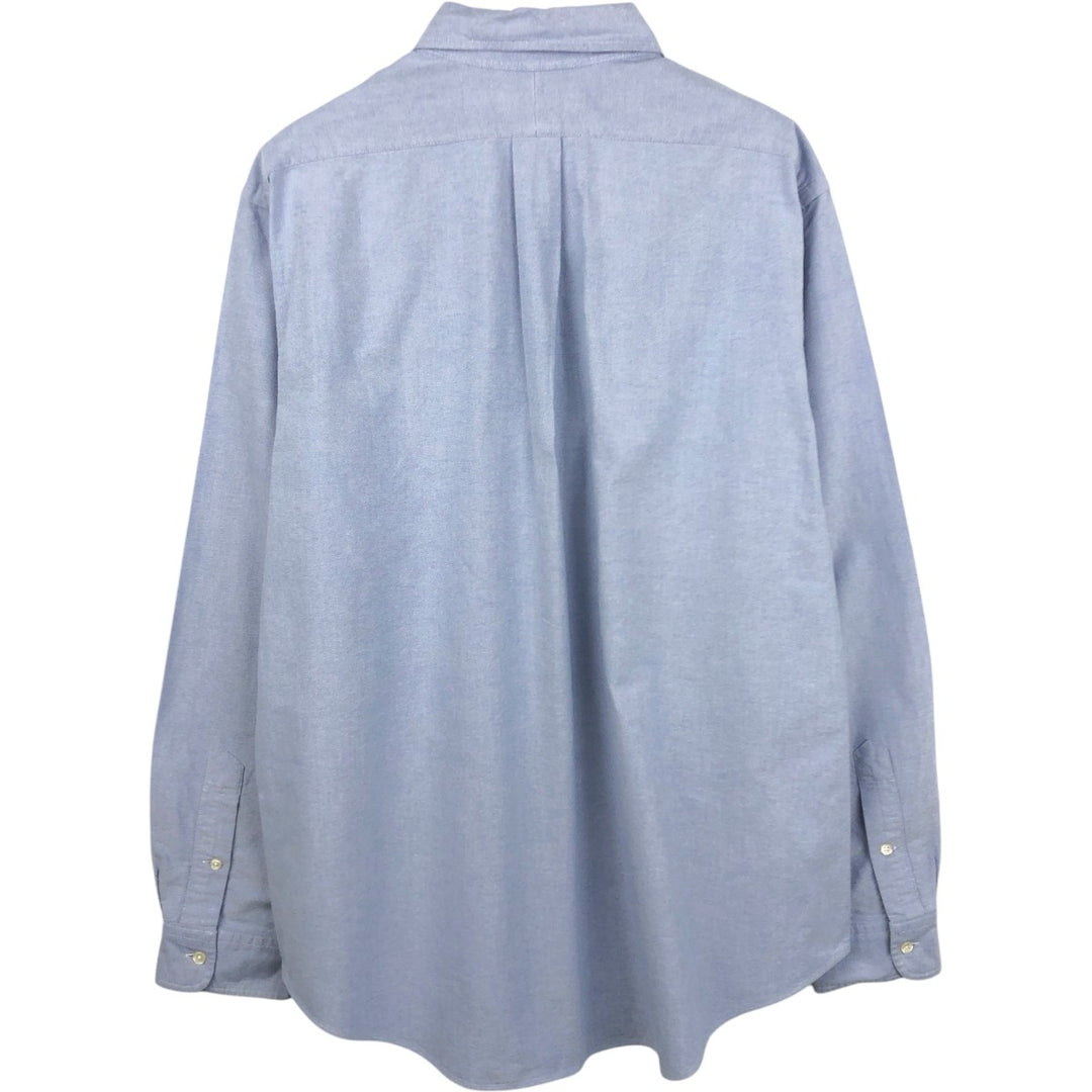 Ralph Lauren CUSTOM FIT long sleeve button down shirt, men's XL size cotton blue type Vintage Second Hand