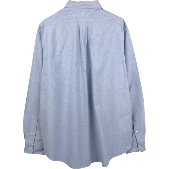 Ralph Lauren CUSTOM FIT long sleeve button down shirt, men's XL size cotton blue type Vintage Second Hand