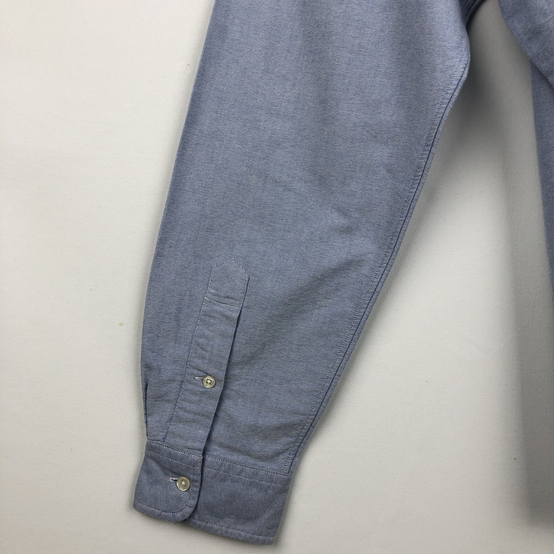 Ralph Lauren CUSTOM FIT long sleeve button down shirt, men's XL size cotton blue type Vintage Second Hand