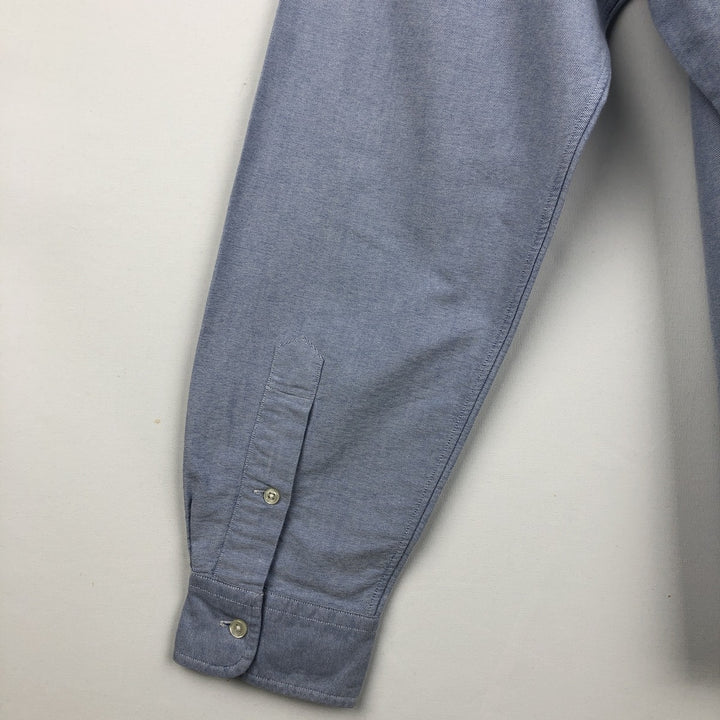 Ralph Lauren CUSTOM FIT long sleeve button down shirt, men's XL size cotton blue type Vintage Second Hand