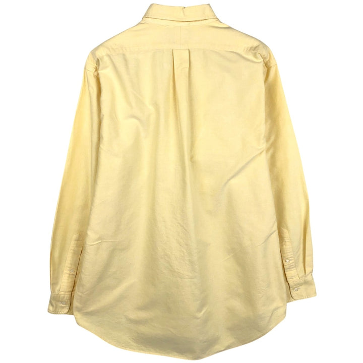 Ralph Lauren YARMOUTH long sleeve button down shirt, men's XL size cotton yellow type Vintage Second Hand