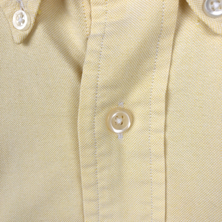 Ralph Lauren YARMOUTH long sleeve button down shirt, men's XL size cotton yellow type Vintage Second Hand