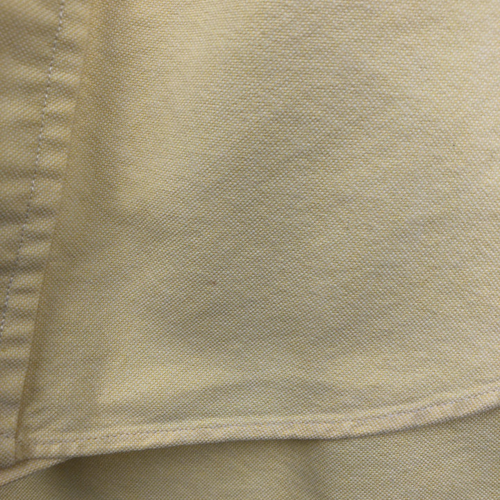 Ralph Lauren YARMOUTH long sleeve button down shirt, men's XL size cotton yellow type Vintage Second Hand