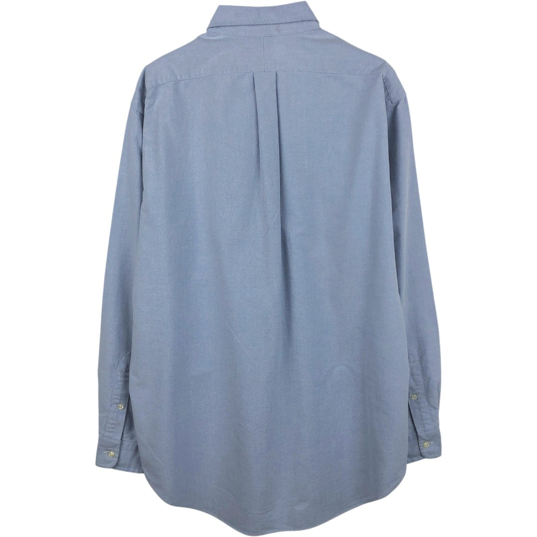 Ralph Lauren Classic Fit Long Sleeve Button Down Shirt, Men's Size L cotton blue type Vintage Second Hand