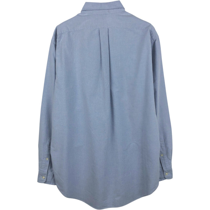 Ralph Lauren Classic Fit Long Sleeve Button Down Shirt, Men's Size L cotton blue type Vintage Second Hand