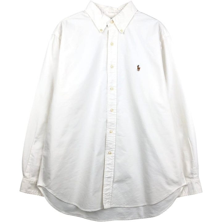 Ralph Lauren Classic Fit Long Sleeve Button Down Shirt Men's XL cotton white type Vintage Second Hand
