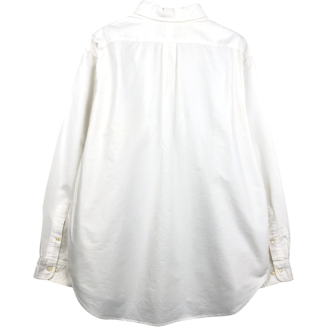 Ralph Lauren Classic Fit Long Sleeve Button Down Shirt Men's XL cotton white type Vintage Second Hand